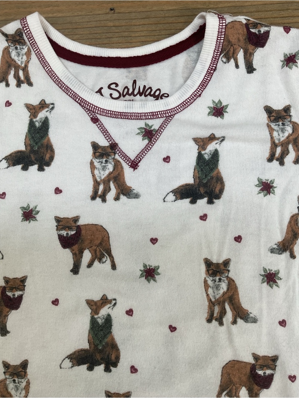 PJ SALVAGE “FOXY CHRISTMAS” JOGGERS PAJAMA SET - Picture 3 of 13